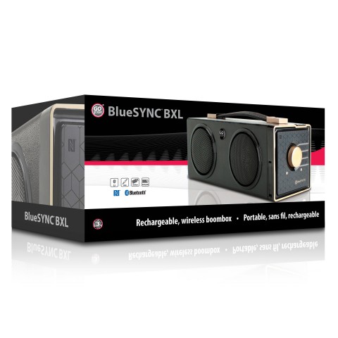 GOgroove Portable Bluetooth Speaker - NFC , AUX , & USB Input - Black
