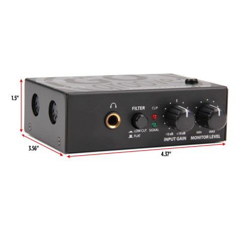 Phono Turntable Preamp Pro with RCA , DIN Connection , RIAA Equalization - Black Pro