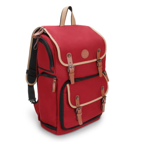 Professional DSLR Camera Backpack Case for Photography and Laptop Travel Use - Red