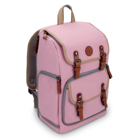 GOgroove Digital SLR Camera Backpack with Tablet and Accessory Compartments - Pink