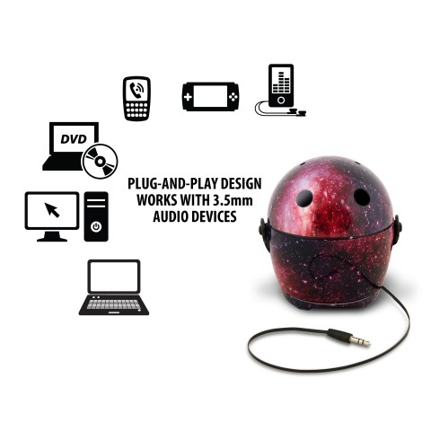 Pal Bot - the Rechargeable Portable Android Speaker System for Smartphones - Space