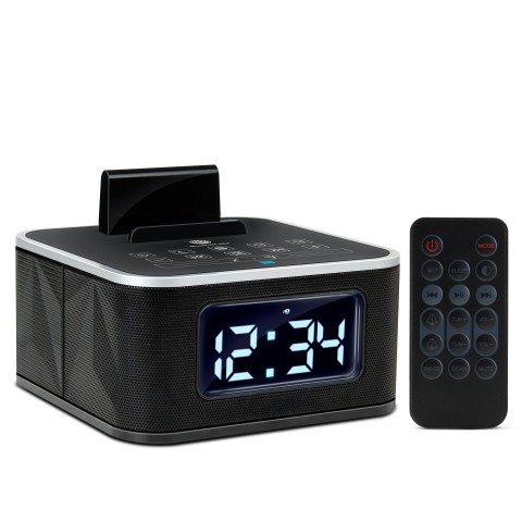 GOgroove BlueSYNC RST Alarm Clock Bluetooth Speaker with FM Radio , USB Charging and LED Display