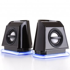 BassPULSE 2MX USB Powered 2.0 Computer Speakers - Blue