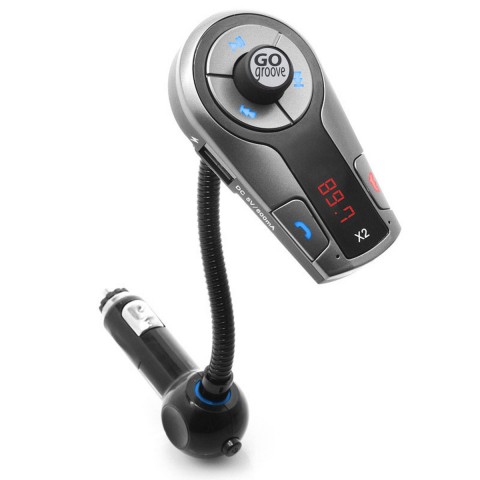 FlexSMART X2 Bluetooth In-Car FM Transmitter with USB Charging , Multipoint , Music Controls & Hands-Free Calling